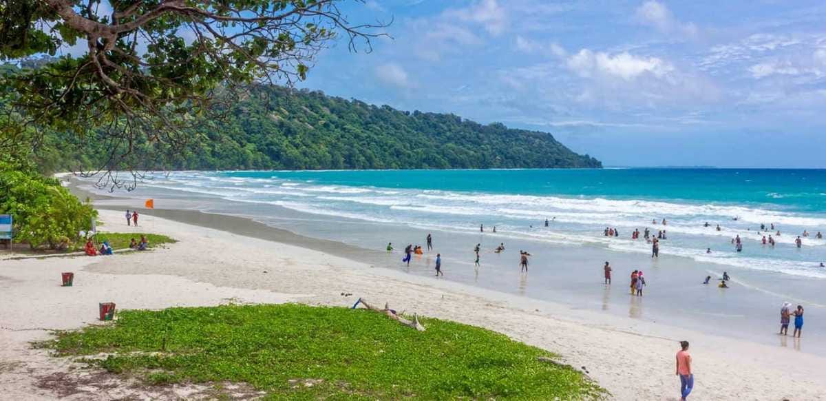 Radhanagar Beach white sand Havelock Island